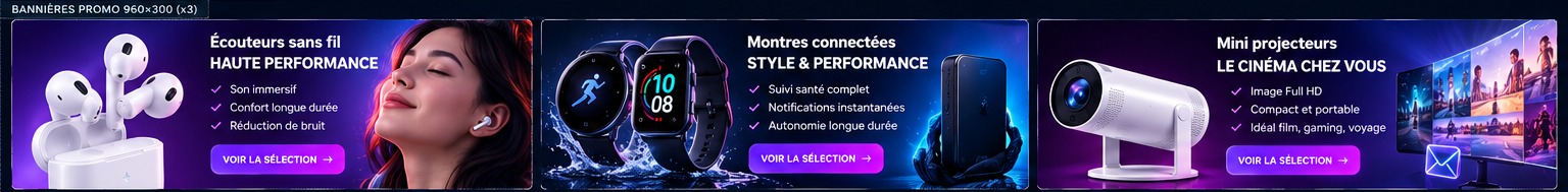 Bannières promotionnelles SignaraFast